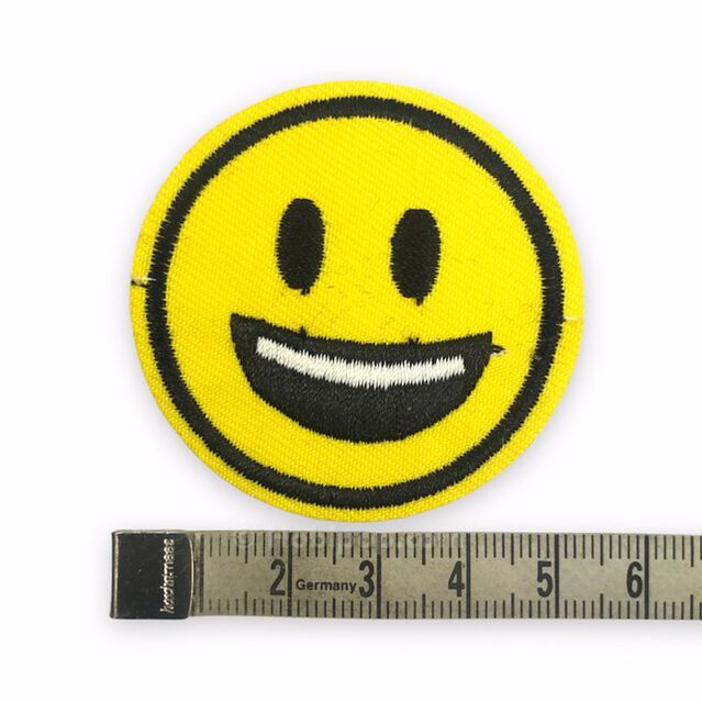 Ütüyle Yapışan Arma Smiley Kahkaha