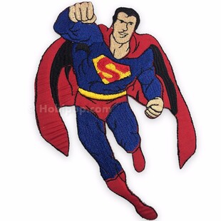 Ütüyle Yapışan Arma Yama Büyük Süpermen - Thumbnail