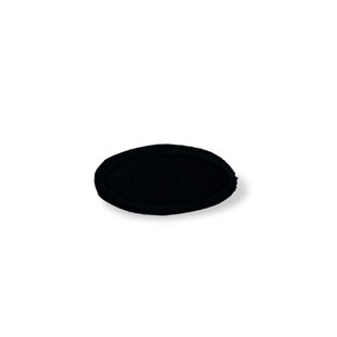 Ütüyle Yapışan Yama Arma Mini Oval Siyah 01 - Thumbnail