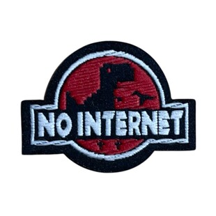 Ütüyle Yapışan Yama Arma No Internet - Thumbnail