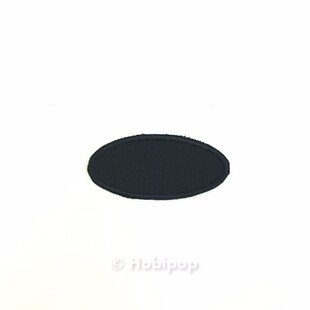 Ütüyle Yapışan Yama Arma Oval Siyah 03 - Thumbnail