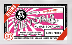 Viktoria Toz Kumaş Boyası 06 Ateş Pembe