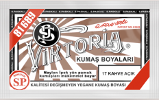 VİKTORİA - Viktoria Toz Kumaş Boyası 17 Açık Kahve VİKTORİA - Viktoria Toz Kumaş Boyası 17 Açık Kahve