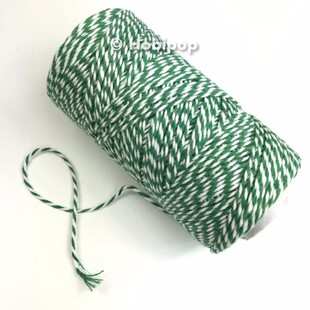 HOBİPOP - Yeşil Beyaz Paket İpi ve Takı İpi HOBİPOP - Yeşil Beyaz Paket İpi ve Takı İpi