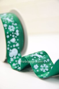 HOBİPOP - Yılbaşı Desenli Kurdele Yeşil