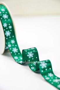 HOBİPOP - Yılbaşı Kartanesi Desenli Kurdele Yeşil