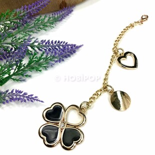 HOBİPOP - Yonca Çanta Süsü Altın Renk