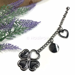 HOBİPOP - Yonca Çanta Süsü Füme