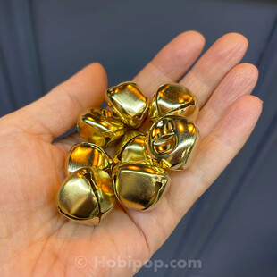 HOBİPOP - Yılbaşı Zil Çan Gold Renk 2.5 cm HOBİPOP - Yılbaşı Zil Çan Gold Renk 2.5 cm
